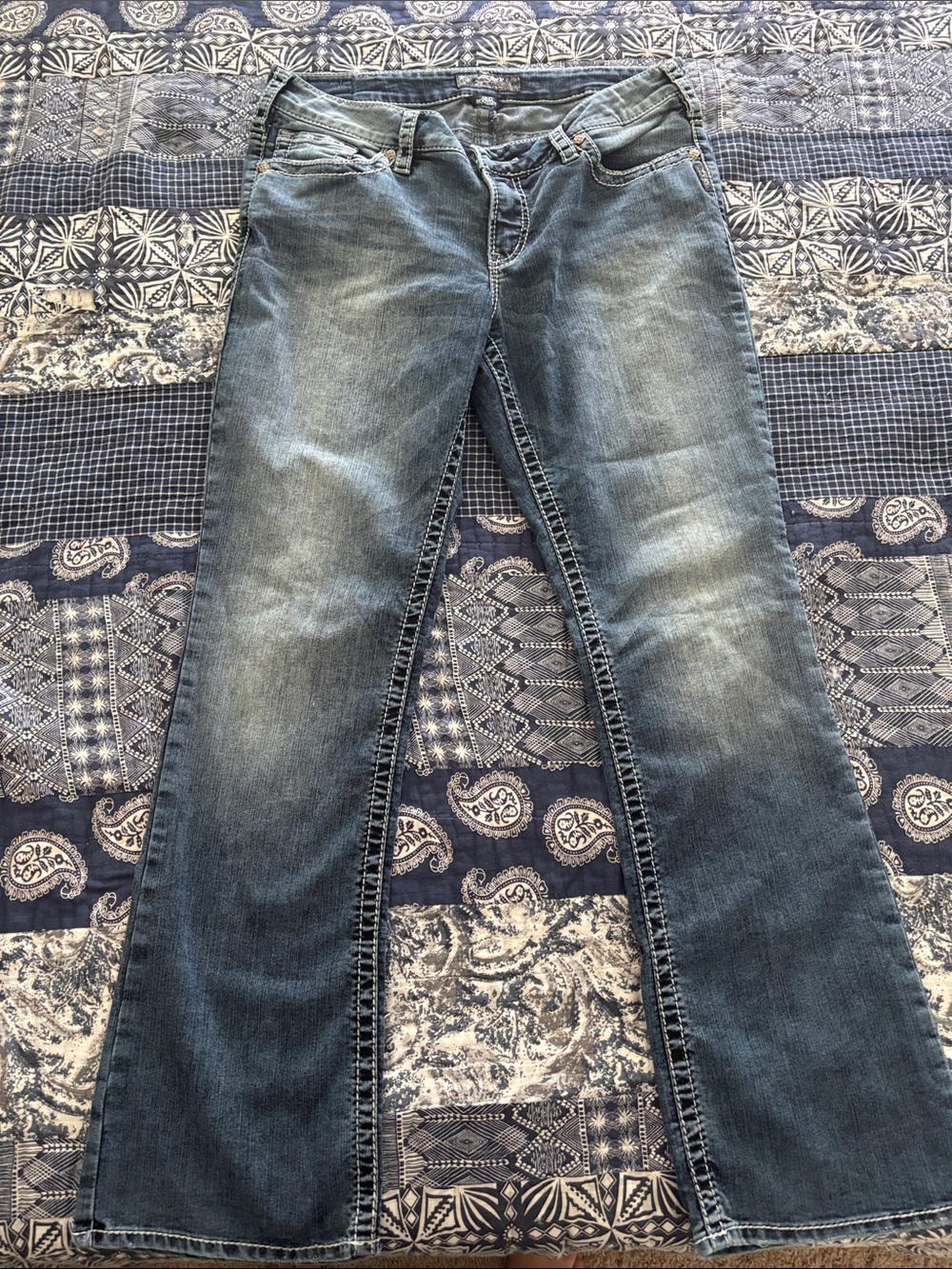Silver Aiko Bootcut Jeans sz 16